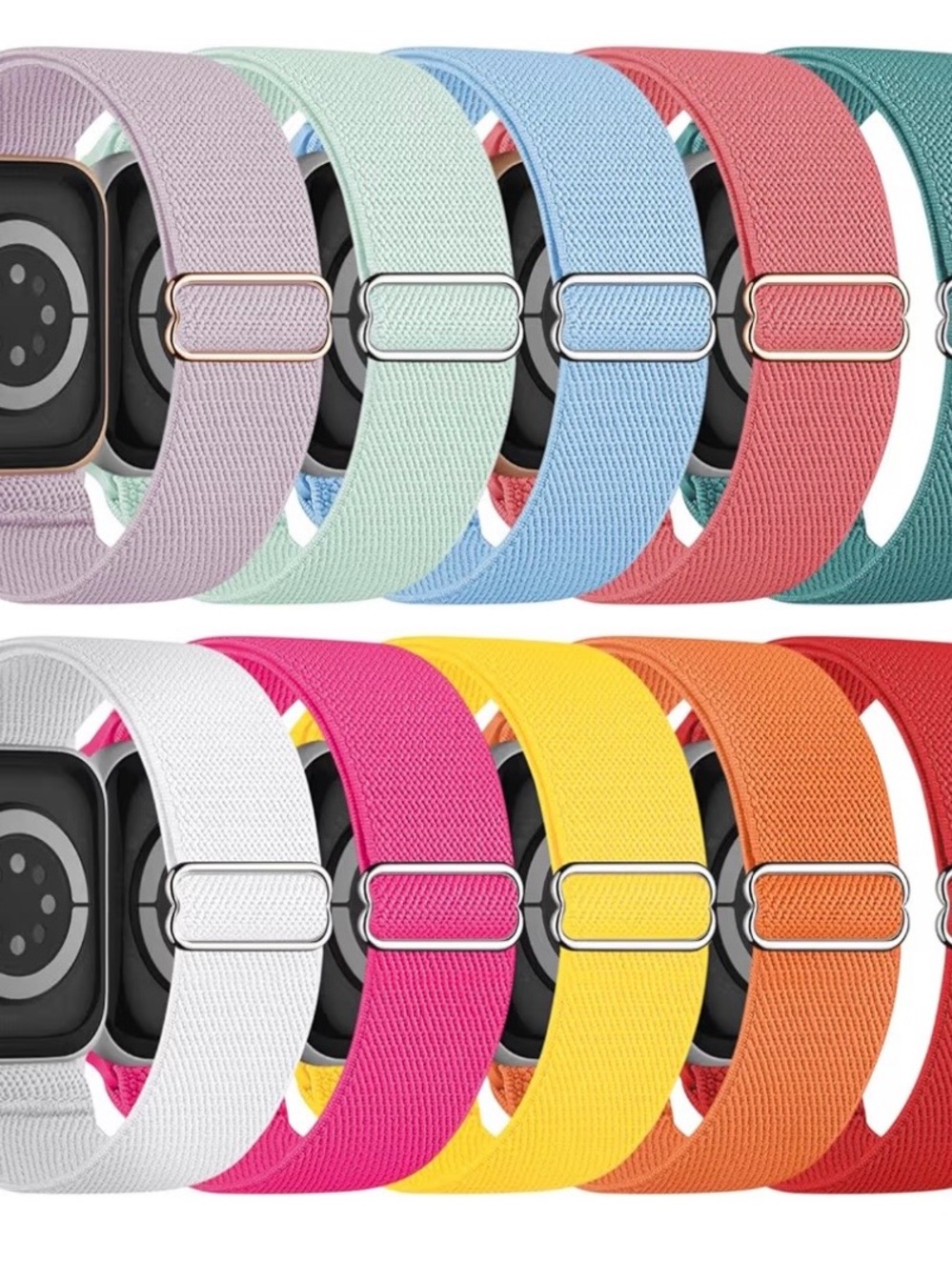 Colorful Nylon Loop Apple Watch Bands (Set)